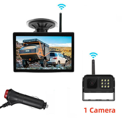 🎁50% avslag de siste tre timene!🔥Trådløst bakspeilkamerasystem i 1080P HD