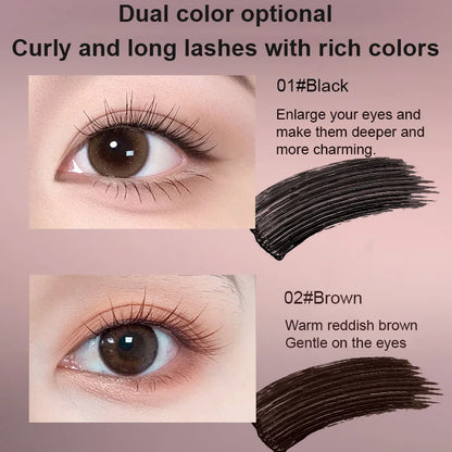 🔥Begrenset tid 40% rabatt🔥[Vanntett og smussfri] Forlengende og krøllete mascara med lang holdbarhet