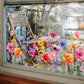 Fargerik Blomsterbukett Vindusklistremerke