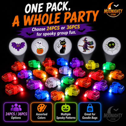 💞50K+ SOLGT! 🎉💡 50% AV! Mini Fargerike LED-fingerlys – Klar flerfarget glød, ett-trykks av/på. Myk elastisk bånd passer komfortabelt – perfekt for fester, konserter og barnelek! 🎶✨