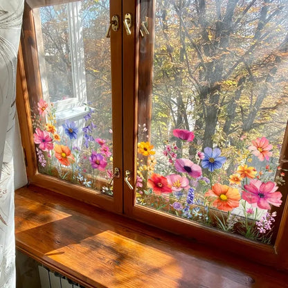 Fargerik Blomsterbukett Vindusklistremerke