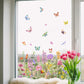 Fargerik Blomsterbukett Vindusklistremerke