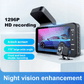 📹 Dashcam med to linser, 1080P HD og nattsyn - 170° vidvinkel