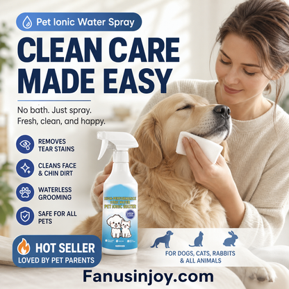 🐾50 % RABATT NÅ! 🐶Ionisk rengjøringsspray for kjæledyr – fjerner tåreflekker, vannfri pleie, mild og sikker sammensetning, egnet for flere kjæledyr. Uunnværlig for den daglige pleien av kjæledyr i hjemmet!