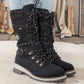 🎁 Hett salg — 50 % RABATT! 🔥 Vanntette knelange snøstøvler for damer 👢