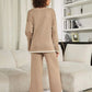Elegant Elastisk Strikket Lounge Sett