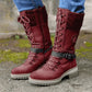 🎁 Hett salg — 50 % RABATT! 🔥 Vanntette knelange snøstøvler for damer 👢