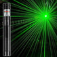 Rødt og grønt enkeltpunkts laserlys