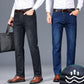 Herre stretch jeans med rett passform