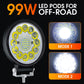 4-tommers 99W LED-pod for terrengkjøring