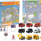 🚗Adventskalender for barn: Legeringsbasert anleggskjøretøy lekesett