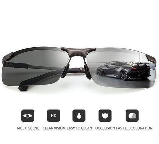 🥳2026 VARMT SALG🥳💞50 000+ SOLGT!🕶️🌦️ Oppgraderte fotokromatiske linser 48 % RABATT! Antireflekspolarisering møter smart lystilpasning. Et stilig og intelligent valg for øynene dine. 💎😎