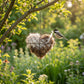 🕊️ Håndlaget fugleredehjerte av alpakkafibre