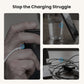 🔋 Hurtladeadapter med 360° svingbar mobilholder – universelt kompatibel, kompakt design og handsfree bruk 📱