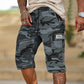 🟩 50 % RABATT 🗺️ | Camouflage-cargoshorts for menn – mange lommer og avslappet passform