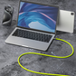 Kraftig 4-i-1 hurtigladekabel, 240 W PD-ladekabel med flere grensesnitt, USB-A/USB-C til Type-C/Lightning, universell hurtigladekabel for mobiltelefoner og bærbare datamaskiner