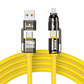 Kraftig 4-i-1 hurtigladekabel, 240 W PD-ladekabel med flere grensesnitt, USB-A/USB-C til Type-C/Lightning, universell hurtigladekabel for mobiltelefoner og bærbare datamaskiner