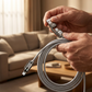 Kraftig 4-i-1 hurtigladekabel, 240 W PD-ladekabel med flere grensesnitt, USB-A/USB-C til Type-C/Lightning, universell hurtigladekabel for mobiltelefoner og bærbare datamaskiner