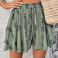 💃Dame Boho-Print Høytlivs Shorts