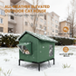 ☔ Allværs, forhøyet utendørshus for katter – vanntett, isolert og sammenleggbart – perfekt for utekatter hele året 🏠