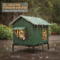 ☔ Allværs, forhøyet utendørshus for katter – vanntett, isolert og sammenleggbart – perfekt for utekatter hele året 🏠