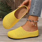 💥Women's Breathable Knit Slip-On Mules – Lightweight & cushioned – Easy on/off, perfect for casual days or quick errands – airy and comfy 🌸