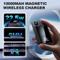 🔋✨Profesjonell magnetisk lader for reisende og yrkesaktive 🧲| 22,5 W kablet og 15 W trådløs | 10 000 mAh | Rask levering💥