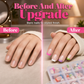 💅 288-delt Fargerike Press-On Negler – Korte Firkantede Tips & Fransk Kant! ✨ Klar På Minutter – Perfekt for Rask Stilforandring. 📦 Praktisk Oppbevaringsboks – Kjøp 3 for 10% Ekstra Rabatt! 🌈