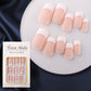 💅 288-delt Fargerike Press-On Negler – Korte Firkantede Tips & Fransk Kant! ✨ Klar På Minutter – Perfekt for Rask Stilforandring. 📦 Praktisk Oppbevaringsboks – Kjøp 3 for 10% Ekstra Rabatt! 🌈