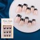 💅 288-delt Fargerike Press-On Negler – Korte Firkantede Tips & Fransk Kant! ✨ Klar På Minutter – Perfekt for Rask Stilforandring. 📦 Praktisk Oppbevaringsboks – Kjøp 3 for 10% Ekstra Rabatt! 🌈