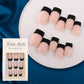 💅 288-delt Fargerike Press-On Negler – Korte Firkantede Tips & Fransk Kant! ✨ Klar På Minutter – Perfekt for Rask Stilforandring. 📦 Praktisk Oppbevaringsboks – Kjøp 3 for 10% Ekstra Rabatt! 🌈