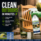 🏠 50% RABATT – Multi-overflate utendørs rens – virker på 3–5 minutter – fjerner alger, mugg & skitt – for terrasser, dekk, gjerder & stein – enkel spray