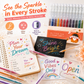 🎨 Hurtigtørkende Glitterpenn-sett for Kort, Planleggere og Scrapbooking