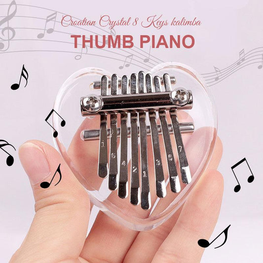 🎄Siste dag med 50 % rabatt til jul🎉Kalimba 8 tangenter utsøkt Finger Thumb Piano