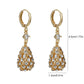 [beste gave] Elegante dråpeformede rhinestone øredobber